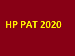 HP PAT 2020