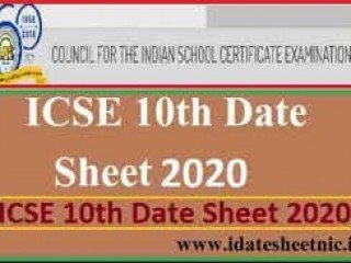 ICSE BOARD 2020